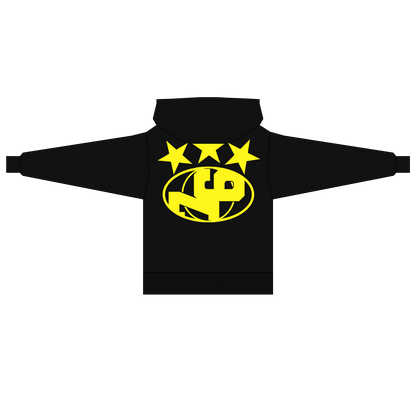 BLACK 3STAR HOODIE