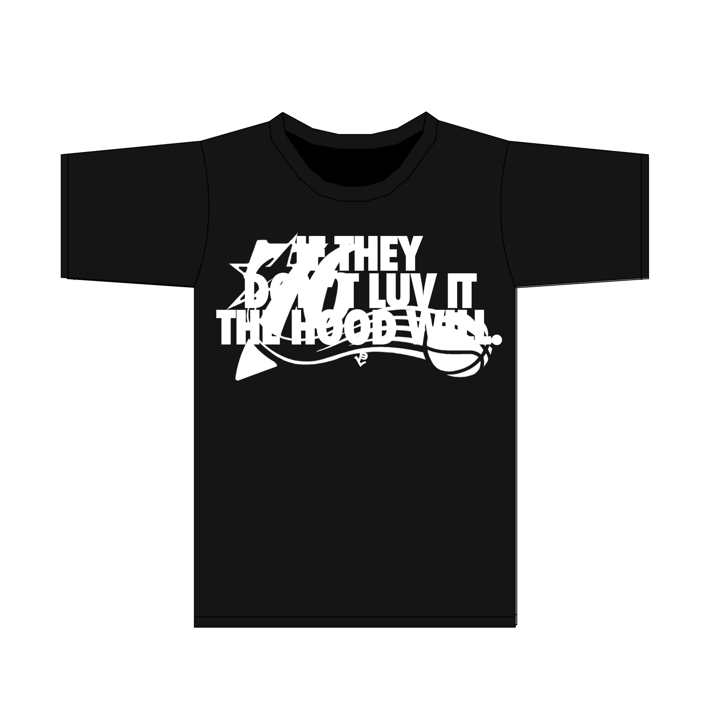 B/W HOODLUV TEE